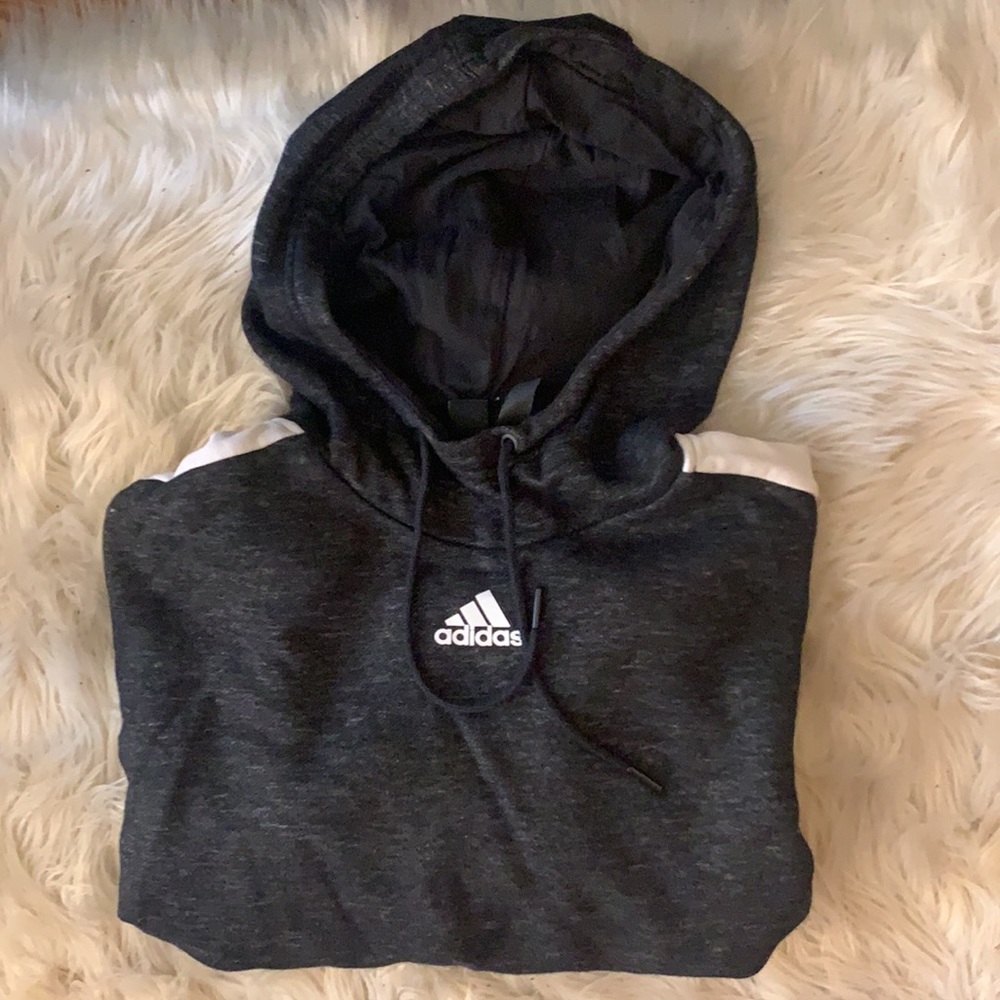 Dark grey women’s Adidas hoodie. Size Large.